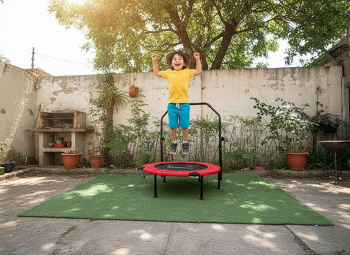 Trampolín Fitness Norplat Plegable 100cm 1m Cama Elastica Rojo