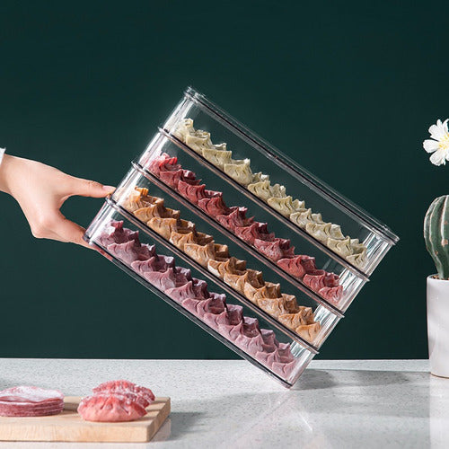 Contenedor Doble Jamón Y Queso Transparente Fiambres - Cukin Transparente