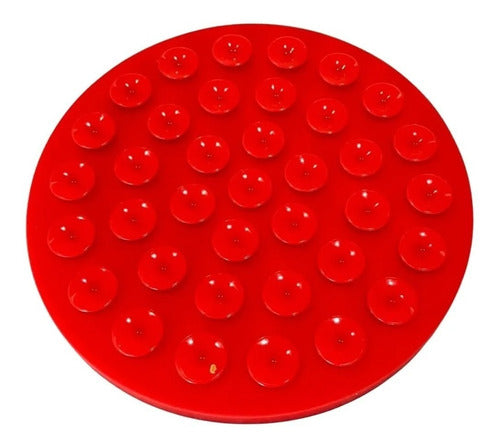 Licking Mat De Huesos Comedero Lento Reduce Ansiedad - Wuf Rojo