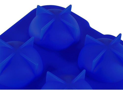 Molde De Silicona Para Bolas De Hielo 4.5 Cm - Cukin Azul Oscuro