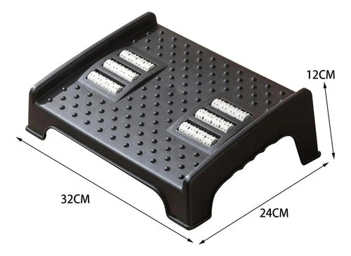 Apoya Pies Masajeador 6 Rodillos Masaje Reposapiés - Norplat