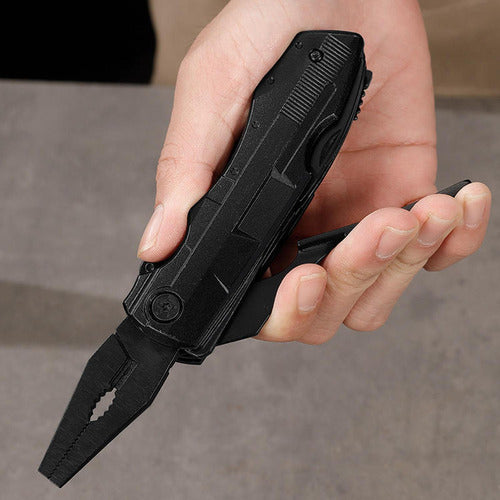 Cuchillo Tactico Navaja Multiherramienta Norplat Caza 20en1 Negro