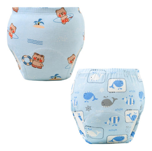 6 Calzon Entrenamiento Algodón Pull Up Reutilizable Norplat Nene L - 13 A 20 Kg