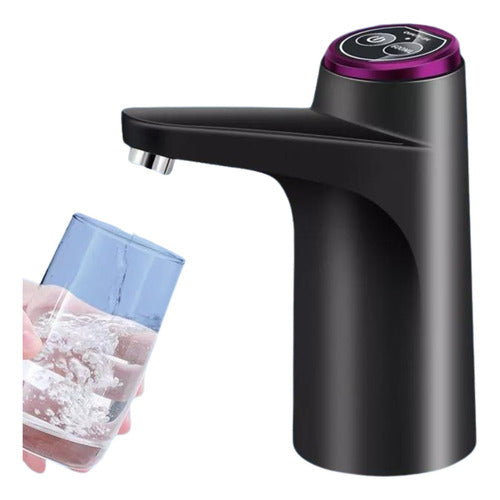 Dispensador De Agua Eléctrico Bomba Portátil Usb - Cukin Negro
