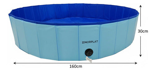 Piscina Para Perros Plegable Verano Mascotas 160x30 Norplat