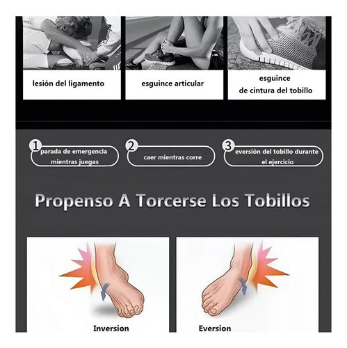 Tobillera X2 Estabilización Esguince Deportivo Transpirable M - Medio