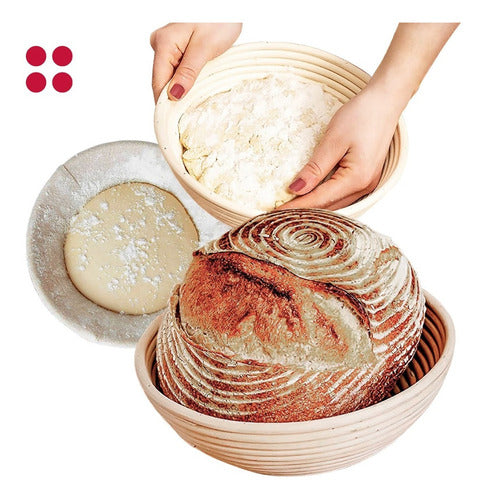Banneton Redondo De Ø25 X 8 Cm - Cesta De Rattan - Cukin