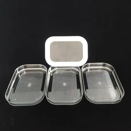 3 Contenedores Hermeticos Para Cecinas Y Queso - Norplat Blanco