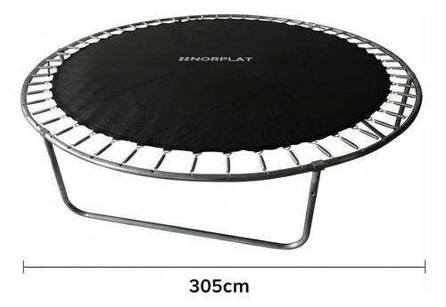 Cama Elástica Norplat Para Niños 10pies 3.05mt Con Escalera Negro Multicolor