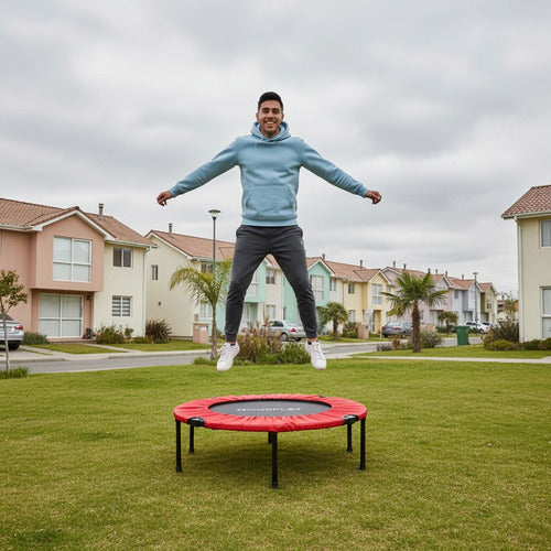 Trampolín Fitness 100cm Plegable Cama Elástica - Norplat Rojo