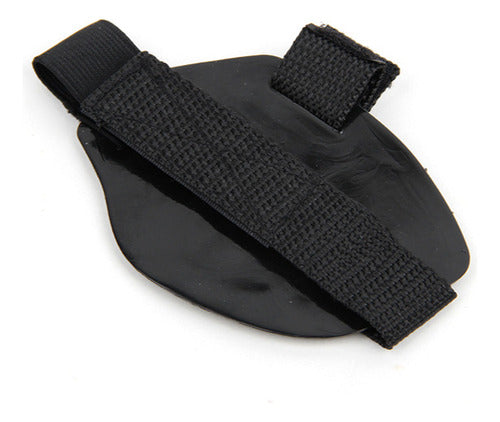 Protector Cubre Calzado Moto Pata Cambio Goma Zapatos Negro 1