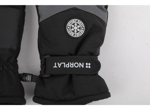 Guantes Térmicos Invierno Ski Nieve Pantalla Táctil Norplat Negro - L