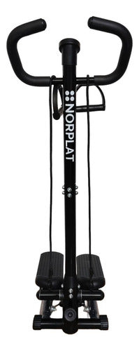 Mini Stepper Eliptica Hidraulico Banda Resistencia - Norplat Negro