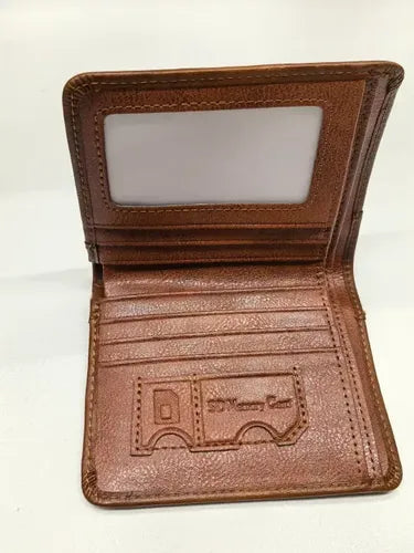 Billetera De Cuero Hombre Anti Rfid Anti Clonacion - Norplat Marrón Claro Liso