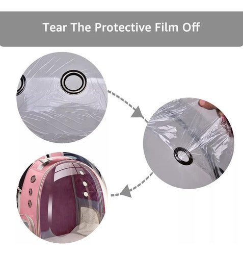 Mochila Bolso Transportes Transparente Mascotas Perros Gatos Gris