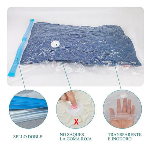 8 Bolsas Organizadoras Al Vacio Con Bomba Electrica Norplat