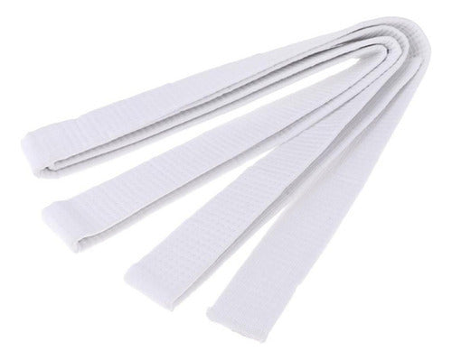 Cinturon Artes Marciales 2.4m Karate Taekwondo Judo Norplat Blanco 240cm