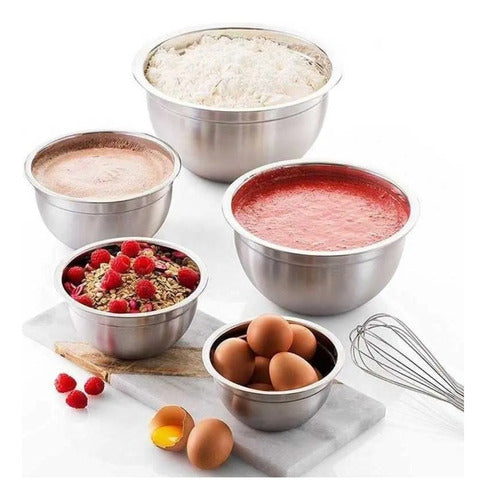 Bowl Acero Inoxidable 22cm Reposteria Cocina 2500ml Norplat