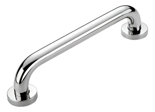 2 Barras De Seguridad Apoyo Pasamanos Acero Inox - Norplat Plateado