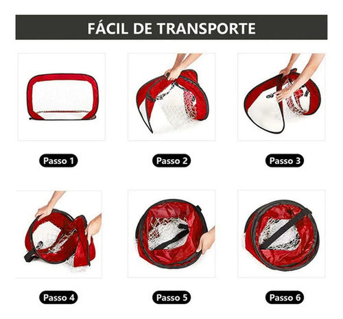 Arco Portería Futbol Doble Uso Entrenamiento Niños - Norplat Negro