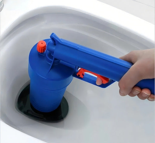 Sopapo Destapador De Wc De Presión Cañería Baño Tina Norplat Azul