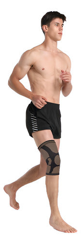 2 Rodilleras Deportiva Ortopédica Compresion Cobre - Norplat Negro M