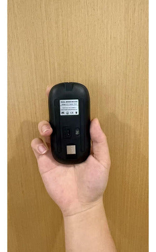 Mouse Bluetooth O Inalámbrico Xusb 2.4g Norplat Recargable Negro