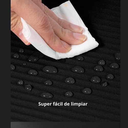 Colchoneta Yoga Mat Pilates 15mm + Bolso Transporte Norplat Negro