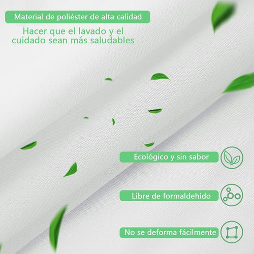 7 Mallas Bolsa Para Lavar Ropa Delicada Lavadora - Norplat Blanco