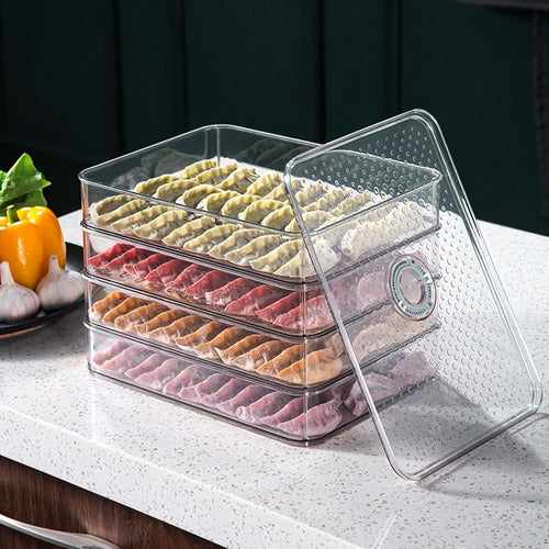 Contenedor Doble Jamón Y Queso Transparente Fiambres - Cukin Transparente