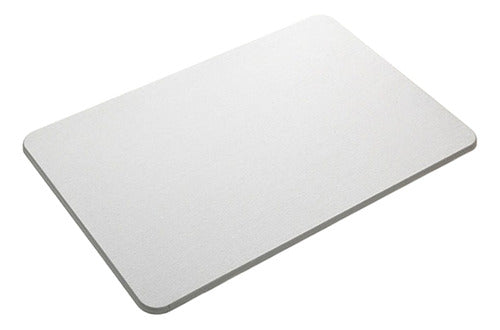 Alfombra Piso Baño Diatomita Secado Ultra Rápido - Norplat Gris Claro Lisa