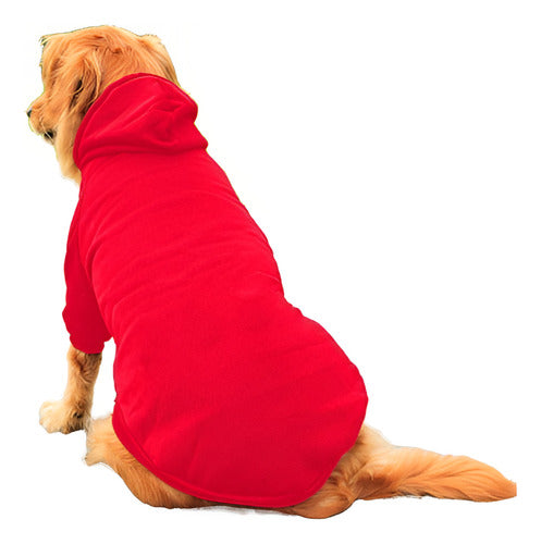 Poleron Capa Con Gorro Perros 6xl A 9xl Chalecos - Norplat Rojo 6xl