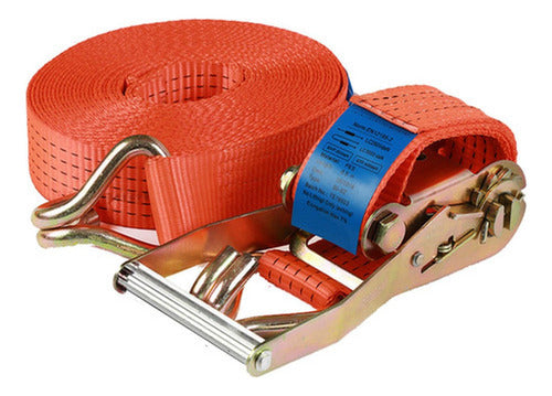 Eslingas Linga Amarre 50mm 6m Slinga 5000kg Rachet - Norplat Naranja