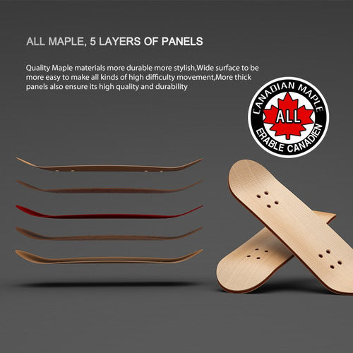 Skate Dedos Madera Profesional Rodamiento Fingerboard Finger Negro Negro