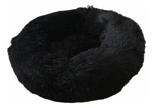 Cama Mascotas Perros Grandes Antiestres 80cm Talla Xl - Wuf Negro