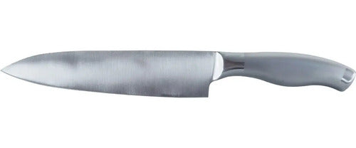 Cuchillo Cocina Chef Profesional 8  20cm Carnicero - Norplat Plateado