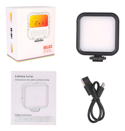 Foco Led Norplat Para Cámara Celular 3000-5500°k 1.2ah 800lm Negro Blanco Cálido Y Frío