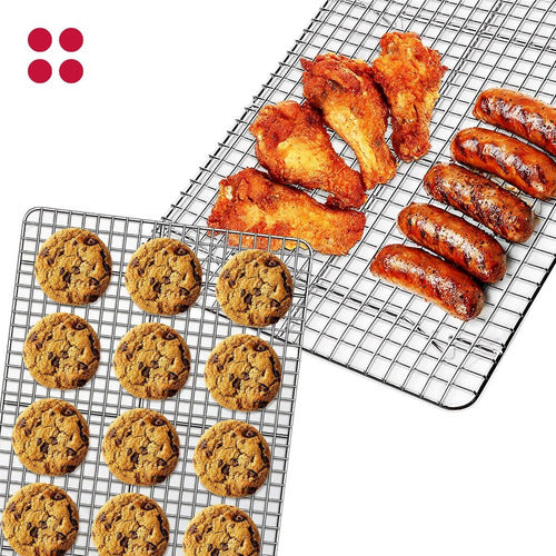 Rejilla De Enfriamiento Para Panes - 38 X 25 Cm - Cukin Plateado