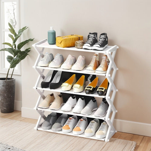 Zapatero Repisa Dormitorio Orden 15 Pares Zapatos - Norplat Blanco