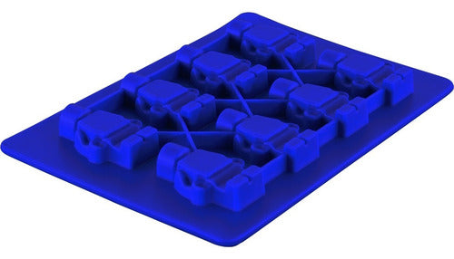 Molde De Silicona Para 8 Figuras Mini Cubo De Hielo - Cukin Azul
