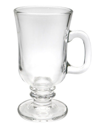 Set 6 Tazas Para Capuchino Café Té Vidrio 250ml Cappuccino Transparente Capuchino