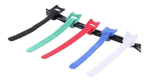 Amarra Cable Vlecro Colores Negro