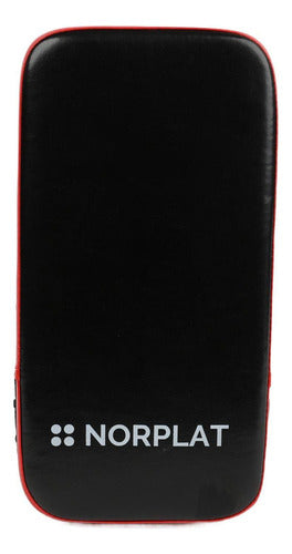 Foco Escudo 3 Agarres Boxeo Mma Karate Taekwondo - Norplat Rojo Y Negro