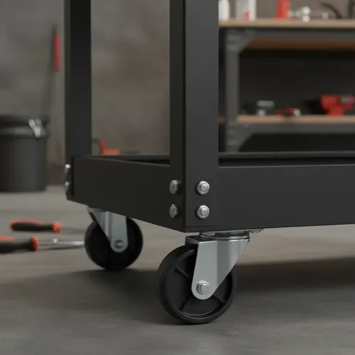 Carro Organizador Porta Herramienta 3 Nivel Metálico Norplat Negro