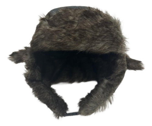 Gorro Invierno Ruso Unisex Cálido Termico Aviador - Norplat Gris Oscuro M Lisa