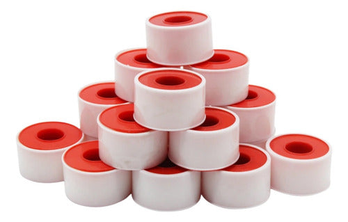 12 Cinta Tape Rigido Adhesivo Kinesiologica 2.5cm 5m Norplat Blanco