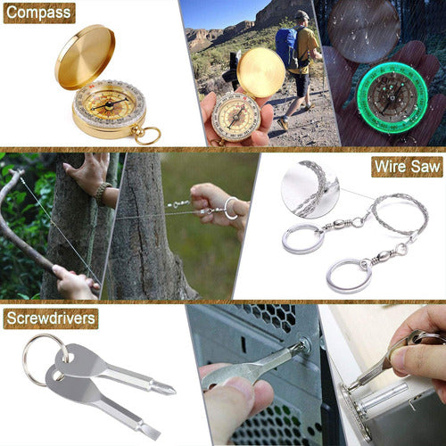 Kit Herramientas De Supervivencia Camping Pesca Trekking
