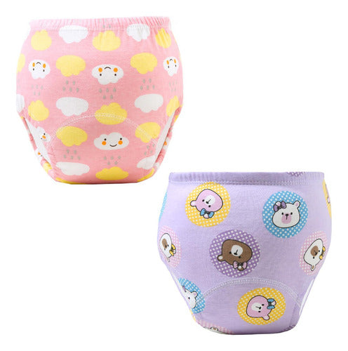 6 Calzon Entrenamiento Algodón Pull Up Reutilizable Norplat Nena M - 8 A 13kg