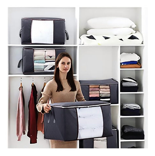 Organizador Bolsas De Almacenamiento De Ropa Set X3