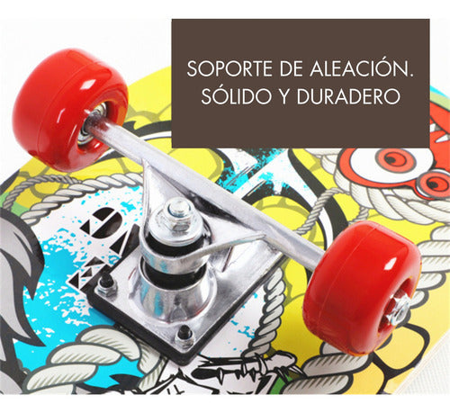 Tabla Skate Skateboard Madera Arce 7 Láminas 32'' - Norplat Dino B25